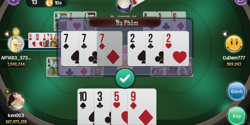 Phỏm là game bài truyền thống nổi bật